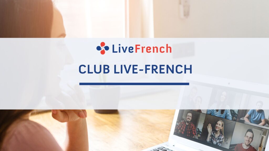 Adultes apprenant le français lors d'une session en groupe en ligne avec un professeur Live French sur Zoom