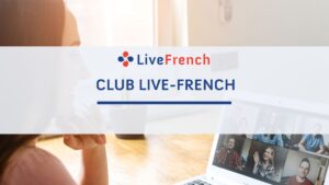 Adultes apprenant le français lors d'une session en groupe en ligne avec un professeur Live French sur Zoom