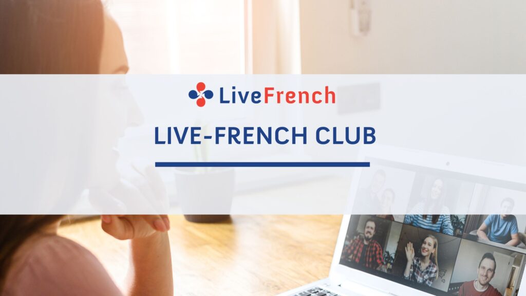 Adult French learners practicing conversation online with a Live French teacher on Zoom