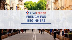 Adult beginner taking a French lesson online with a Live French teacher on Zoom